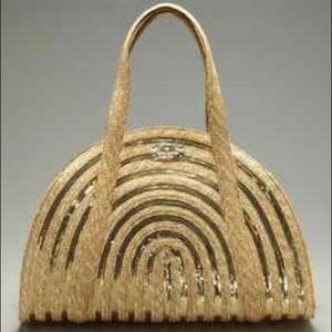 Kate Spade ♠️Lawn Party tote ! Woven/gold sequin